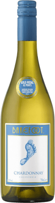 8,95 € 免费送货 | 白酒 Barefoot D.O. La Mancha 卡斯蒂利亚 - 拉曼恰 西班牙 Chardonnay 瓶子 75 cl