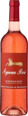 13,95 € Envio grátis | Vinho Rosé Philippe de Rothschild Agneau Rosé A.O.C. Bordeaux Bordeaux França Merlot, Cabernet Sauvignon, Cabernet Franc 75 cl