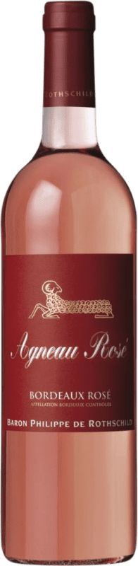 10,95 € Kostenloser Versand | Rosé-Wein Philippe de Rothschild Agneau Rosé A.O.C. Bordeaux Bordeaux Frankreich Merlot, Cabernet Sauvignon, Cabernet Franc Flasche 75 cl