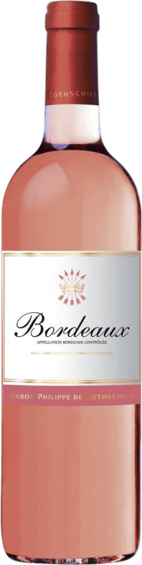 9,95 € Kostenloser Versand | Roséwein Philippe de Rothschild Rosé A.O.C. Bordeaux Bordeaux Frankreich Merlot, Cabernet Sauvignon, Cabernet Franc, Malbec Flasche 75 cl