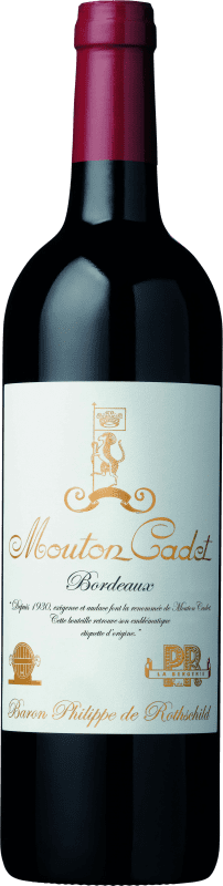 44,95 € Envio grátis | Vinho tinto Philippe de Rothschild Mouton Cadet Edition Vintage A.O.C. Bordeaux Bordeaux França Merlot, Cabernet Sauvignon Garrafa Magnum 1,5 L