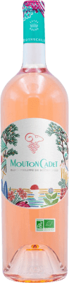 28,95 € Envio grátis | Vinho rosé Philippe de Rothschild Mouton Cadet Rosé A.O.C. Bordeaux Bordeaux França Garrafa Magnum 1,5 L