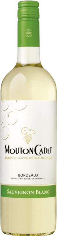 13,95 € Бесплатная доставка | Белое вино Philippe de Rothschild Mouton Cadet A.O.C. Bordeaux Бордо Франция Sauvignon White бутылка 75 cl