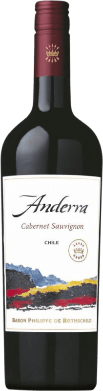 13,95 € Kostenloser Versand | Rotwein Philippe de Rothschild Anderra I.G. Valle Central Zentrales Tal Chile Cabernet Sauvignon 75 cl