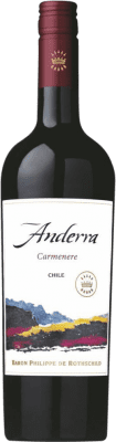 13,95 € Kostenloser Versand | Rotwein Philippe de Rothschild Anderra I.G. Valle Central Zentrales Tal Chile Carmenère 75 cl