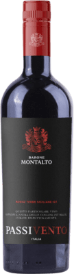 13,95 € Бесплатная доставка | Красное вино Barone Montalto Collezione Famiglia Passivento Rosso I.G.T. Terre Siciliane Сицилия Италия Nero d'Avola бутылка 75 cl