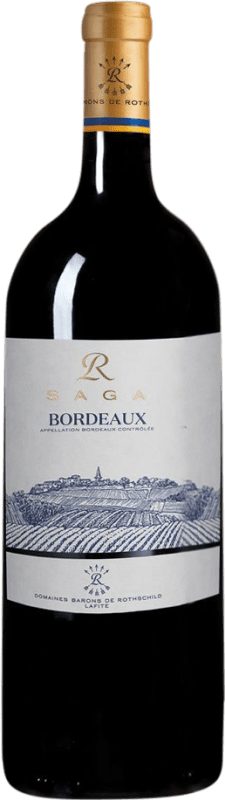 48,95 € Kostenloser Versand | Rotwein Château Lafite-Rothschild Saga R A.O.C. Bordeaux Bordeaux Frankreich Merlot, Cabernet Sauvignon Magnum-Flasche 1,5 L