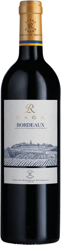 11,95 € Spedizione Gratuita | Vino Rosso Château Lafite-Rothschild Saga A.O.C. Bordeaux bordò Francia Merlot, Cabernet Sauvignon 75 cl