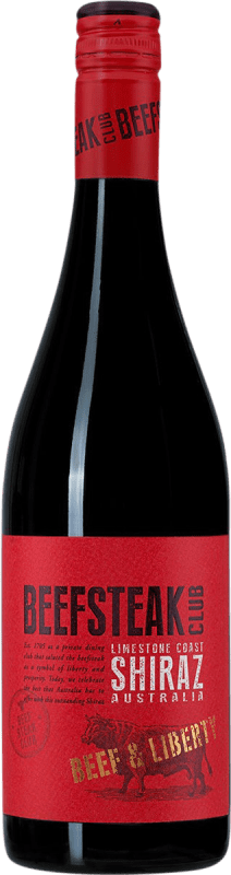 9,95 € Free Shipping | Red wine Beefsteak Club Beef & Liberty Shiraz Southern Australia Australia Merlot, Syrah, Cabernet Sauvignon Bottle 75 cl