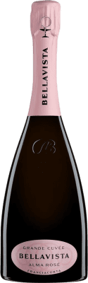 53,95 € 免费送货 | 玫瑰气泡酒 Bellavista Grande Cuvée Alma Rosé D.O.C.G. Franciacorta 伦巴第 意大利 瓶子 75 cl