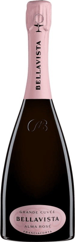 53,95 € Envio grátis | Espumante rosé Bellavista Grande Cuvée Alma Rosé D.O.C.G. Franciacorta Lombardia Itália Garrafa 75 cl