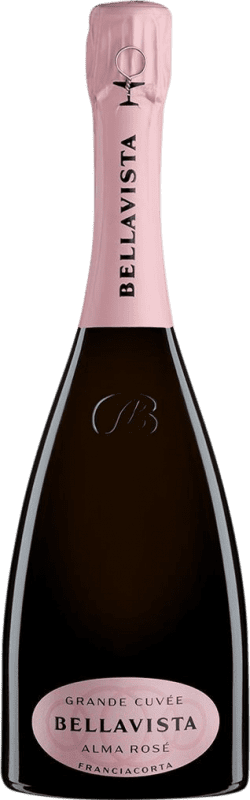 56,95 € Free Shipping | Rosé Sparkling Wine Bellavista Alma Grande Cuvée, Rosé D.O.C.G. Franciacorta Lombardia Italy Bottle 75 cl