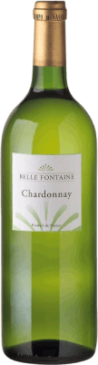 12,95 € 免费送货 | 白酒 Belle Fontaine Croix d'Or I.G.P. Vin de Pays d'Oc 波尔多 法国 Chardonnay 瓶子 1 L