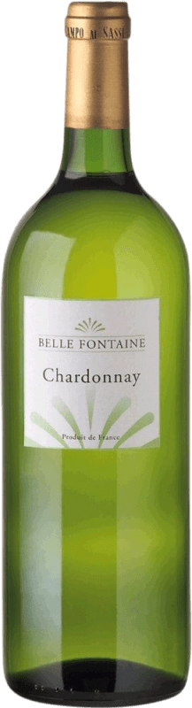 12,95 € 免费送货 | 白酒 Belle Fontaine Croix d'Or I.G.P. Vin de Pays d'Oc 波尔多 法国 Chardonnay 瓶子 1 L