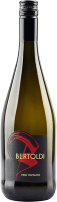 7,95 € 免费送货 | 白起泡酒 Bertoldi Frizzante Bianco I.G.T. Venezia Venecia 意大利 Chardonnay, Glera 瓶子 75 cl