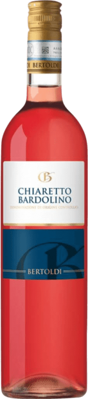 9,95 € Бесплатная доставка | Розовое вино Bertoldi Chiaretto D.O.C. Bardolino Venecia Италия Nebbiolo — Неббиоло, Corvina — Корвина Бутылка 75 cl