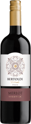 9,95 € Spedizione Gratuita | Vino Rosso Bertoldi I.G.T. Venezia Venecia Italia Merlot 75 cl