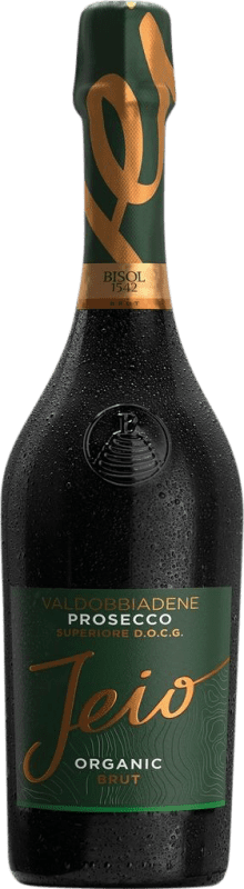 21,95 € 送料無料 | 白のスパークリングワイン Bisol Jeio Cartizze Brut — ブリュット 上級 D.O.C.G. Prosecco di Conegliano-Valdobbiadene Venecia イタリア Glera — グレラ Organic — 有機 ボトル 75 cl