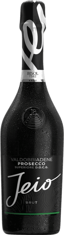 19,95 € 送料無料 | 白のスパークリングワイン Bisol Jeio Cartizze Brut — ブリュット 上級 D.O.C.G. Prosecco di Conegliano-Valdobbiadene Venecia イタリア Glera — グレラ ボトル 75 cl
