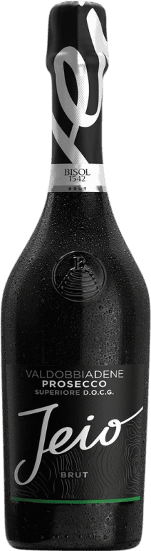 19,95 € Spedizione Gratuita | Spumante bianco Bisol Jeio Brut D.O.C.G. Prosecco di Valdobbiadene Superiore di Cartizze Venecia Italia Glera Bottiglia 75 cl