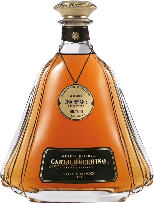 199,95 € Envio grátis | Aguardente Grappa Bocchino Reserva D.O.C. Piedmont Piemonte Itália Nebbiolo, Mascate Garrafa 70 cl