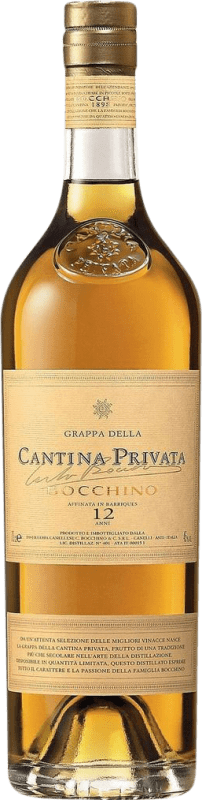 158,95 € Envio grátis | Aguardente Grappa Bocchino Cantina Privata Piemonte Itália Nebbiolo, Mascate 12 Anos Garrafa 70 cl