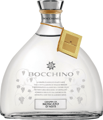 59,95 € Envio grátis | Aguardente Grappa Bocchino D.O.C.G. Moscato d'Asti Piemonte Itália Mascate Garrafa 70 cl