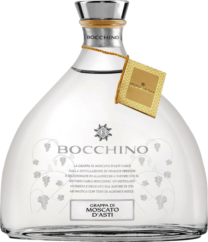 59,95 € Envío gratis | Grappa Bocchino D.O.C.G. Moscato d'Asti Piemonte Italia Moscato Botella 70 cl