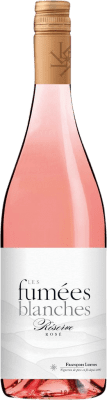 8,95 € Бесплатная доставка | Розовое вино François Lurton Les Fumées Blanches Rosé I.G.P. Vin de Pays Côtes de Gascogne Франция Merlot, Cabernet Franc, Tannat, Colombard бутылка 75 cl