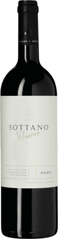 19,95 € Spedizione Gratuita | Vino Rosso Sottano Riserva I.G. Mendoza Mendoza Argentina Malbec 75 cl