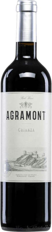 8,95 € 免费送货 | 红酒 Agronavarra Agramont 岁 D.O. Navarra 纳瓦拉 西班牙 Tempranillo, Merlot, Cabernet Sauvignon 瓶子 75 cl