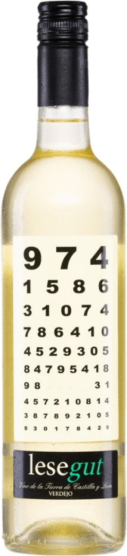 8,95 € Spedizione Gratuita | Vino bianco Copaboca Lesegut Blanco I.G.P. Vino de la Tierra de Castilla y León Castilla y León Spagna Verdejo Bottiglia 75 cl