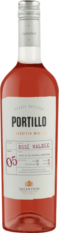 8,95 € 免费送货 | 玫瑰酒 El Portillo I.G. Valle de Uco 门多萨 阿根廷 Malbec 瓶子 75 cl