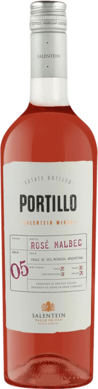 12,95 € Envio grátis | Vinho Rosé El Portillo I.G. Valle de Uco Mendoza Argentina Malbec 75 cl