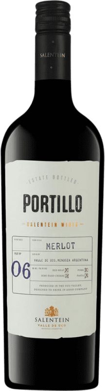 13,95 € Бесплатная доставка | Красное вино El Portillo I.G. Valle de Uco Мендоса Аргентина Merlot бутылка 75 cl
