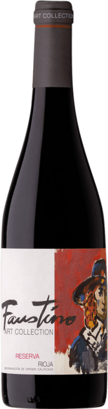 19,95 € Free Shipping | Red wine Faustino Art Collection Reserve D.O.Ca. Rioja The Rioja Spain Tempranillo Bottle 75 cl