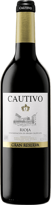 33,95 € Бесплатная доставка | Красное вино Heredad de Baroja Cautivo Гранд Резерв D.O.Ca. Rioja Ла-Риоха Испания Tempranillo бутылка 75 cl