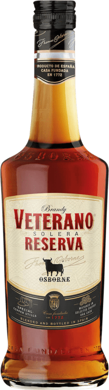 29,95 € Бесплатная доставка | Бренди Osborne Veterano Solera — Солера Гран Резерва D.O. Jerez-Xérès-Sherry Андалусия Испания Бутылка 70 cl