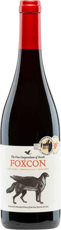 10,95 € 送料無料 | 赤ワイン San Martín de Unx Foxcon D.O. Navarra ナバラ スペイン Graciano, Grenache Tintorera, Nebbiolo ボトル 75 cl