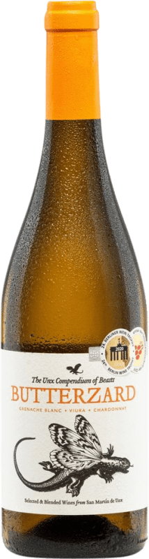 10,95 € Envío gratis | Vino Blanco San Martín de Unx Butterzard D.O. Navarra Navarra España Garnacha, Nebbiolo, Chardonnay Botella 75 cl