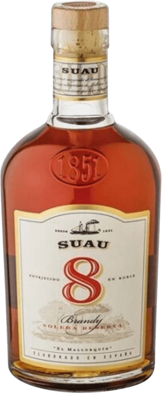 33,95 € Free Shipping | Brandy Suau Balearic Islands Spain 8 Years Bottle 70 cl