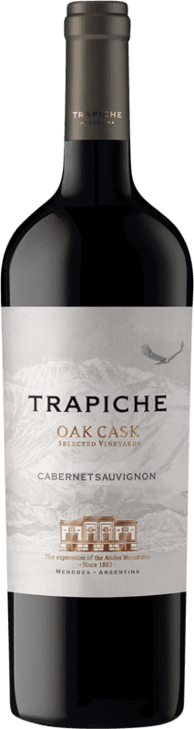 7,95 € 免费送货 | 红酒 Trapiche Oak Cask I.G. Mendoza 门多萨 阿根廷 Cabernet Sauvignon 瓶子 75 cl