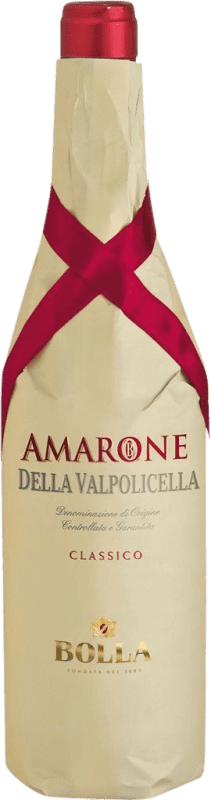 44,95 € Kostenloser Versand | Rotwein Bolla Classico D.O.C.G. Amarone della Valpolicella Venecia Italien Nebbiolo, Corvina 3 Jahre Flasche 75 cl