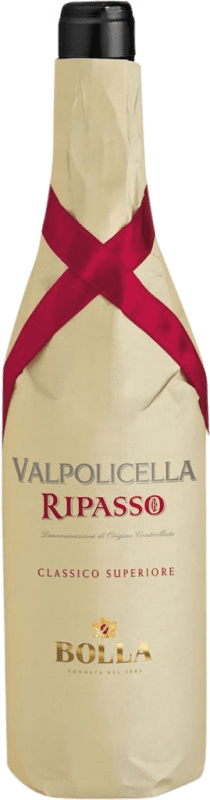 25,95 € Kostenloser Versand | Rotwein Bolla Classico Superiore D.O.C. Valpolicella Ripasso Venecia Italien Nebbiolo, Corvina 75 cl