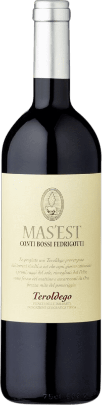 22,95 € Spedizione Gratuita | Vino Rosso Bossi Fedrigotti Mas'Est I.G.T. Vigneti delle Dolomiti Trentino Italia Teroldego 75 cl