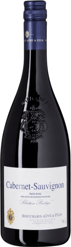 9,95 € Spedizione Gratuita | Vino rosso Bouchard Aîné Sélection Prestige I.G.P. Vin de Pays d'Oc bordò Francia Cabernet Sauvignon Bottiglia 75 cl