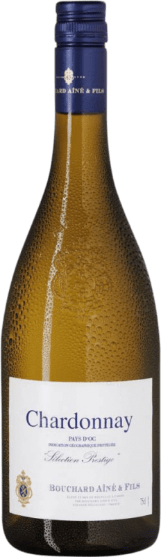 8,95 € Spedizione Gratuita | Vino bianco Bouchard Aîné Sélection Prestige I.G.P. Vin de Pays d'Oc bordò Francia Chardonnay Bottiglia 75 cl