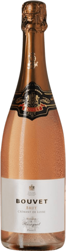 14,95 € 免费送货 | 玫瑰气泡酒 Bouvet Ladubay Cuvée Rossignol Rosé 香槟 预订 A.O.C. Crémant de Loire 卢瓦尔河 法国 瓶子 75 cl