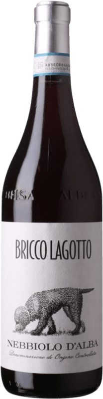 19,95 € 送料無料 | 赤ワイン Bricco Lagotto D.O.C. Nebbiolo d'Alba ピエモンテ イタリア Nebbiolo ボトル 75 cl