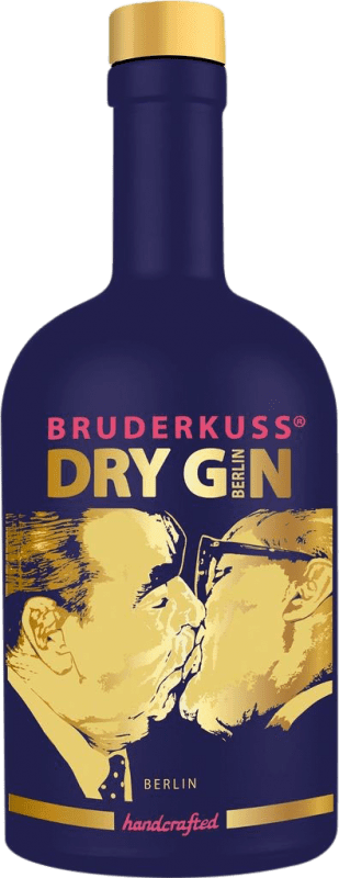 112,95 € Envio grátis | Genever Gin Bruderkuss Lila Edição Limitada Pfälz Alemanha Garrafa Medium 50 cl